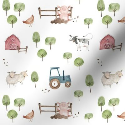 barnyard farm animals - small scale