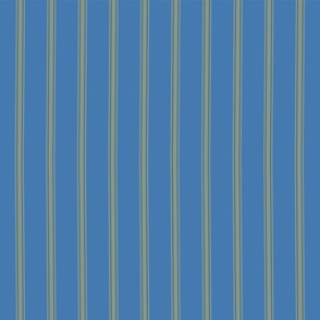 Artichoke Stripes on Blue