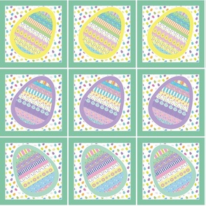 Easter Egg Coasters cut and sew/ buffet decor