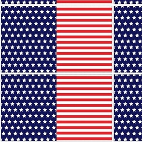 Stars and Stripes 3inch bow template