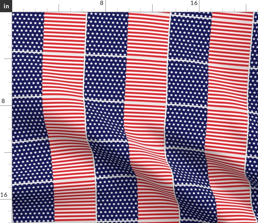 Stars and Stripes 3inch bow template