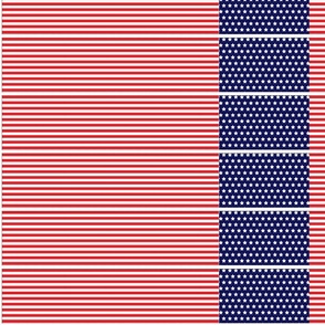 Single Layer USA Flag Bow Template