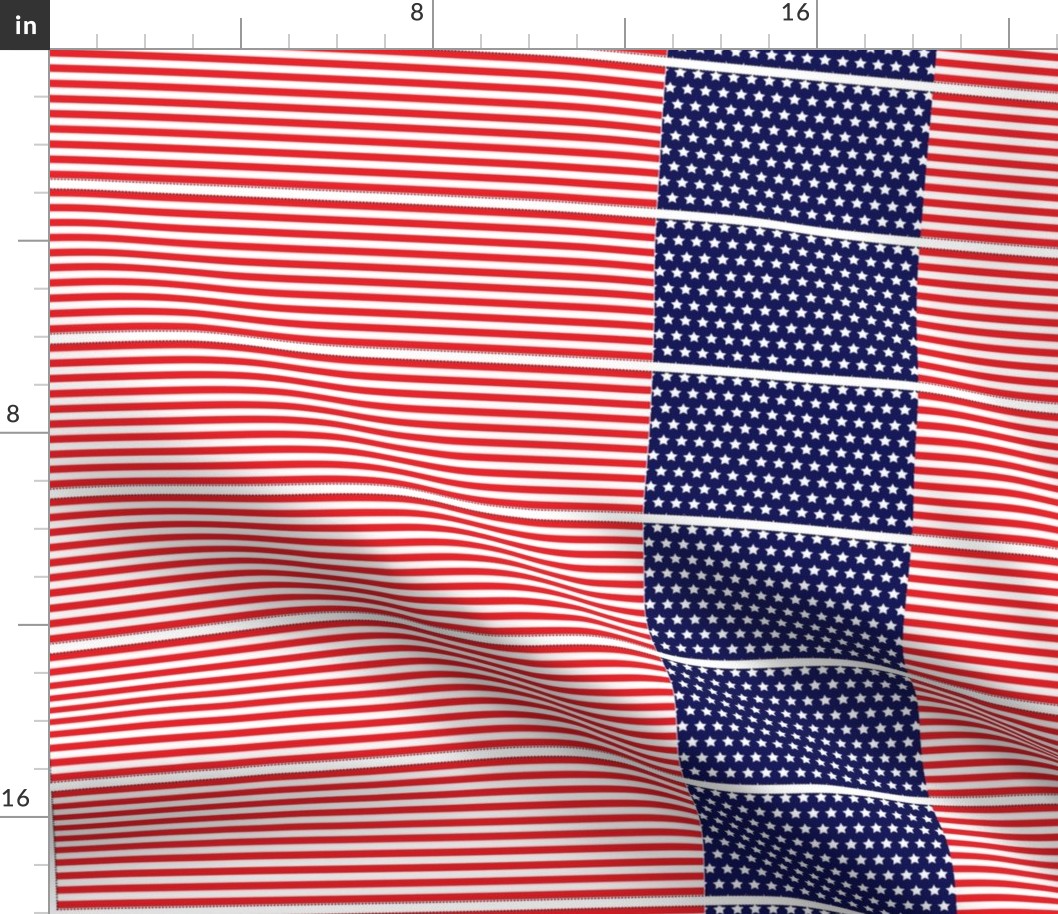 Single Layer USA Flag Bow Template