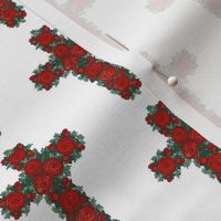 Cross of Roses // 2 inch Pattern