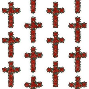Cross of Roses // 2 inch Pattern
