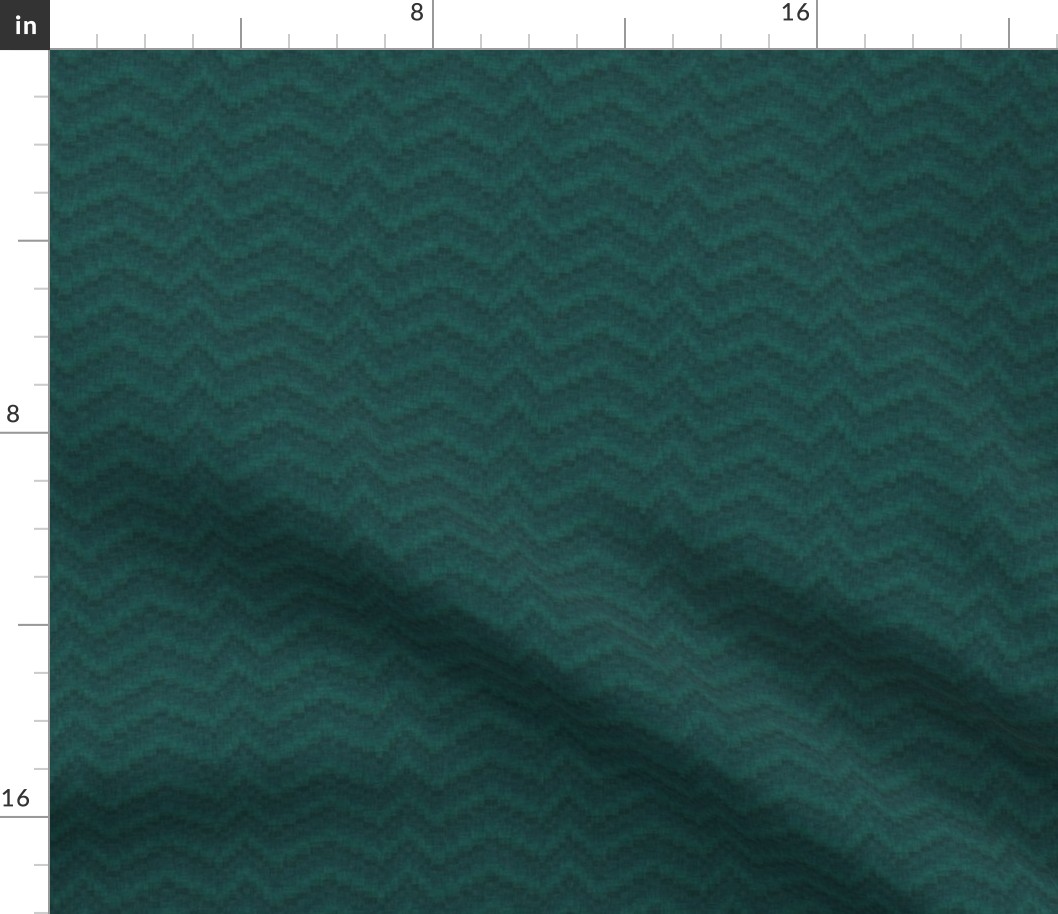 Geometric teal green wave grid - Palm Springs, mid-century modern - medium