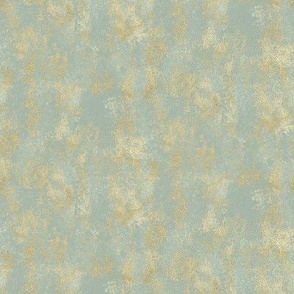 Grey Green and Gold Shabby Chic Distressed Texture / Tiny Scale