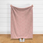 Pink and Gold Brushstroke Vertical Stripes / Small Scale