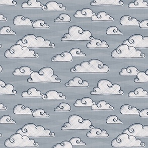 candy clouds - grey blue
