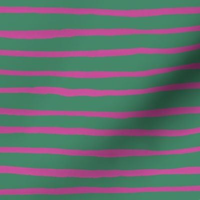 Stripes Green and Pink