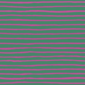 Stripes Green and Pink