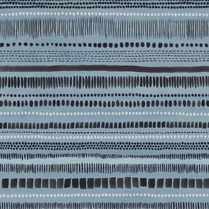 ink stripes abstraction - grey blue