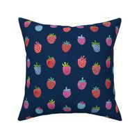 Strawberries dark blue - large