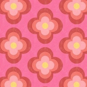 Retro Floral - Pink