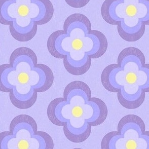 Retro Floral - Lilac