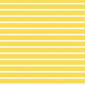 Yellow with White Stripes