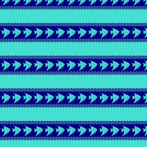 Blue Turquoise Coastal Angelfish Stripes