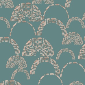 Textured Arches (teal)