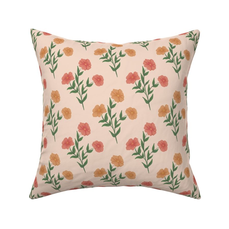 Vintage Floral Peach