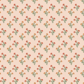 Cottage Floral Tapestry Peach