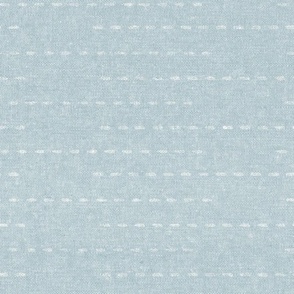 running stitch stripes - coastal blue - LAD22