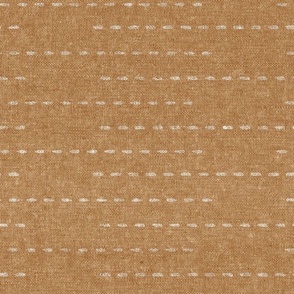 running stitch stripes - golden brown - LAD22