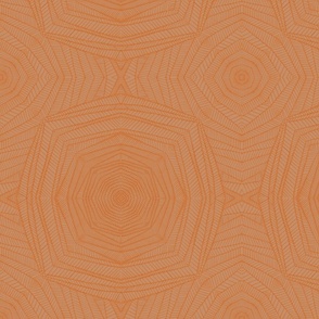 Neutral Orange Concentric Pattern 