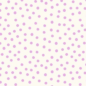 Cream with Purple Dots