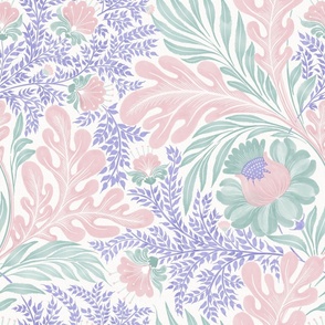 Large // Floral vine in Candy colors