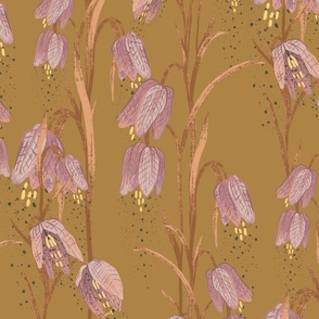 Jumbo Fritilary Floral Gold Sienna