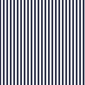 Candy Stripe 1/8" - 2254 micro // Dusk Navy and White