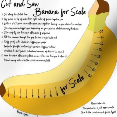 Banana for Scale Graduation in cm 1of2