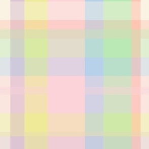 Pastel Fruit Picnic Plaid