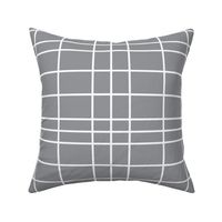 Silver and White Plaid