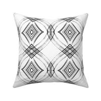 Abstract Black and White Geometric