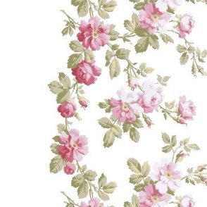 Vintage Pink Rose Border