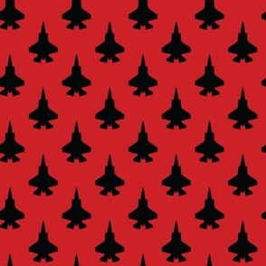 F-35 Black on Red