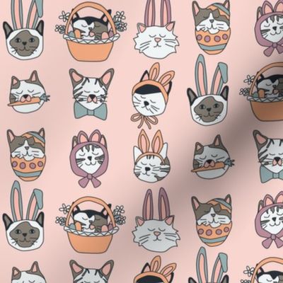 Easter Cats on Pink