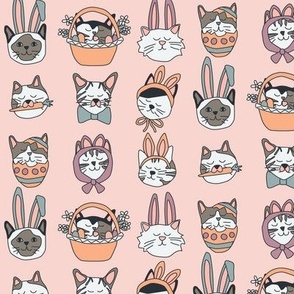 Easter Cats on Pink