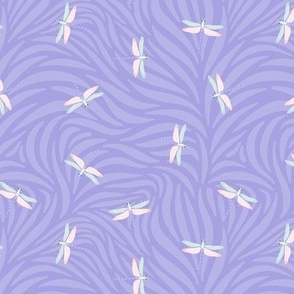 Dragonfly lilac #A6A3DE Dragonflies with stripes 6 inch