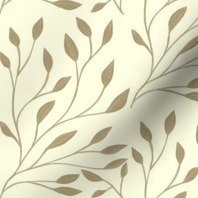 Drifting Leaves of Neutral on Light Cream