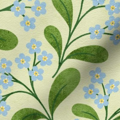 Vintage Forget-Me-Not | Large Scale