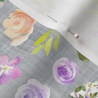 purple floral willy grey linen