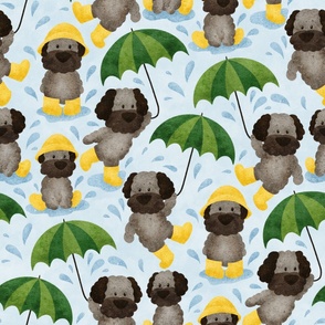 Dogs In Wellies and Umbrellas | Large Scale