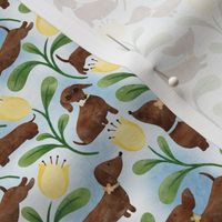 Spring Floral Sausage Dogs | Small Scale