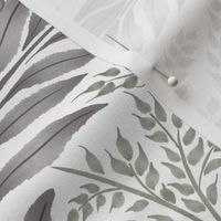 medium // Floral vine in neutral colors