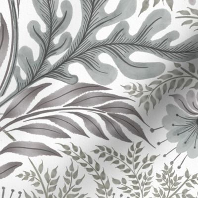 medium // Floral vine in neutral colors