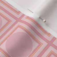 classical tiles (pink and orange)