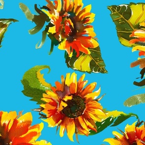 Ukraine Sunflowers (Large 24" Scale)