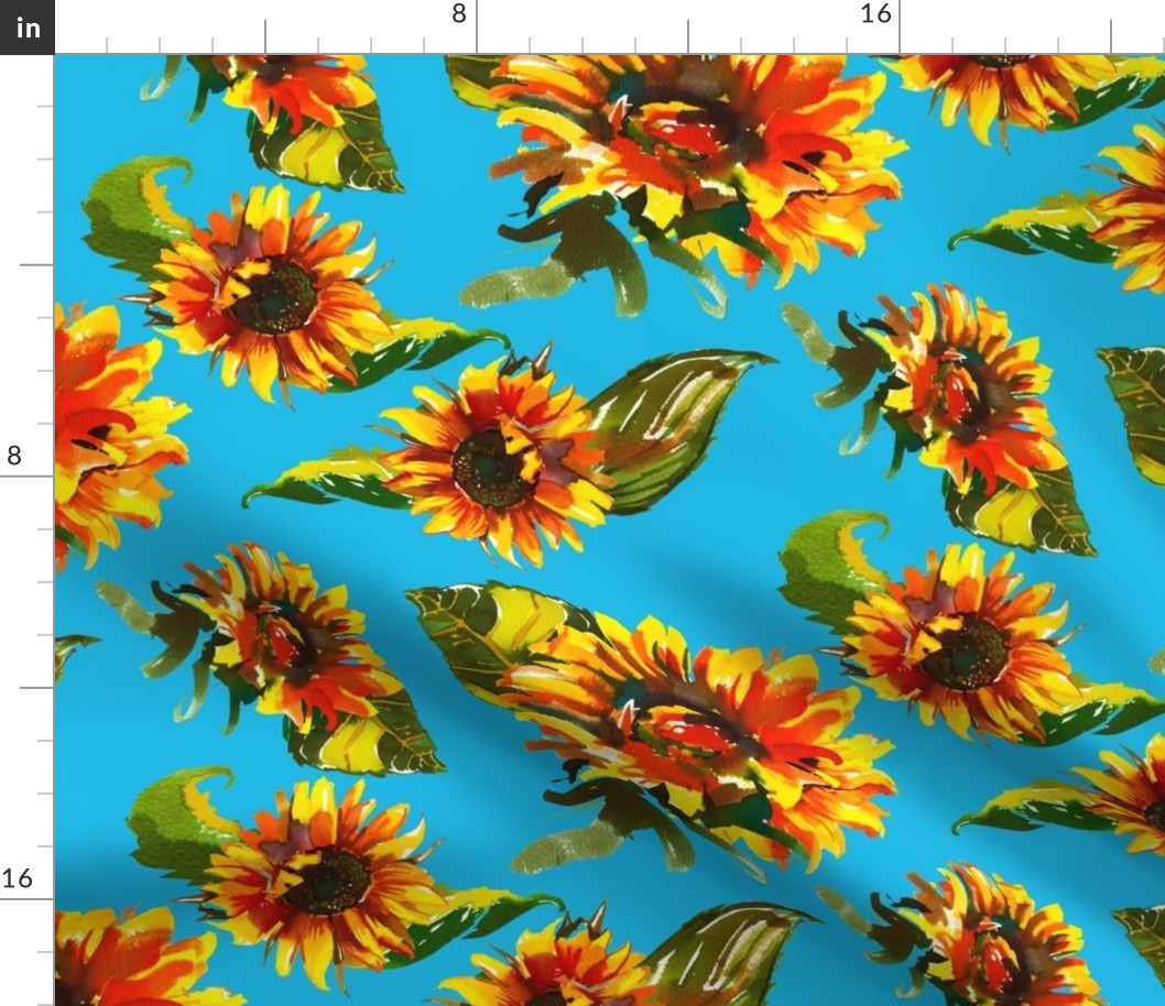 Ukraine Sunflowers (Medium 12" Scale)
